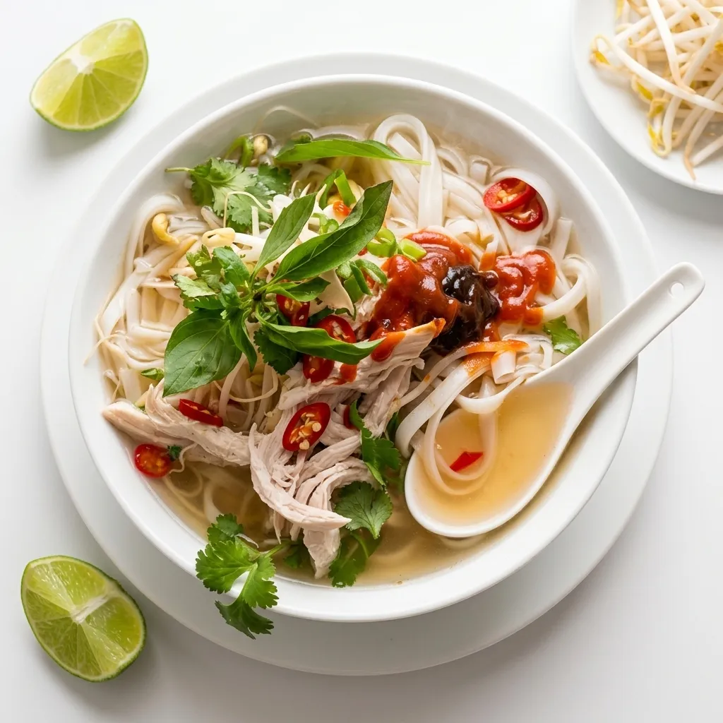 Chicken Pho – customer favourite Vietnamese noodle soup at Tasty Pho 100 Saskatoon